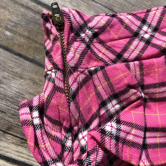 Vintage Gymboree pink & black plaid skirt! Size 8 - Picture 3 of 7